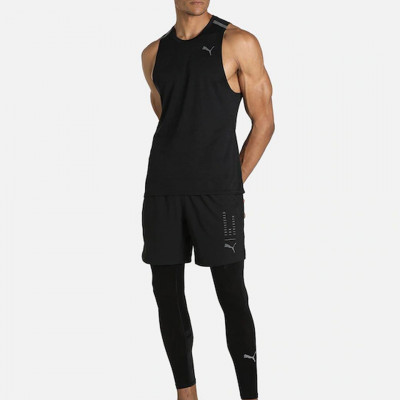 Men Black TRAIN JACQUARD Gym Vest